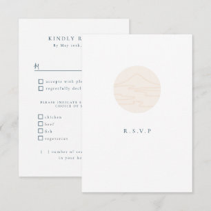 Japandi meal choices RSVP Card