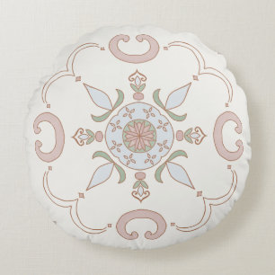 Japandi Round Pillow