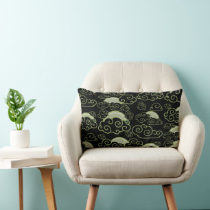 Japandi Style Home Decor Lumbar Pillow