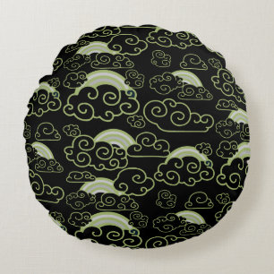 Japandi Style Home Decor Round Pillow