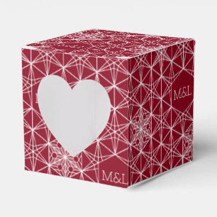 Japandi style Snowflake Wedding Favor Box