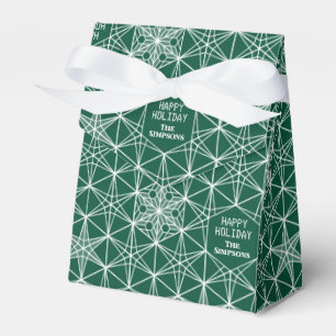 Japandi style Snowflake Wedding Favor Box