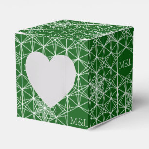 Japandi style Snowflake Wedding Favor Box