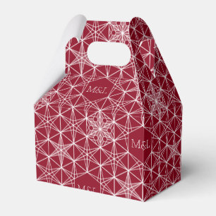 Japandi style Snowflake Wedding Favor Box