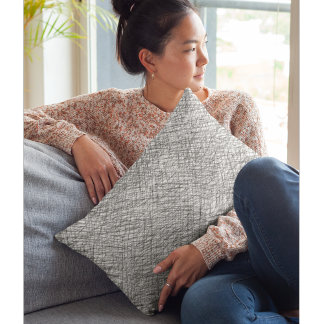 Japandi texture style simple lines scribble pillowcase