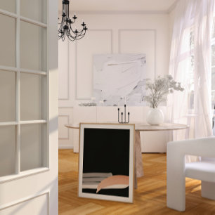 Japandi watercolor abstract print 