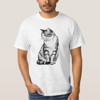 「japanease cat」Japanese style ink painting T－shirt T-Shirt
