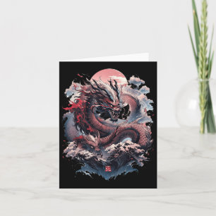 Japanese Aesthetic Dragon Japanese Art Japan Tatto Card