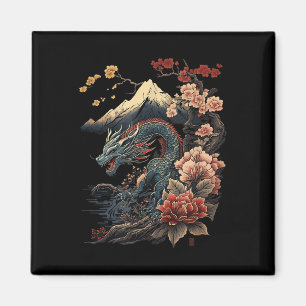 Japanese Aesthetic Dragon Japanese Art Japan Tatto Magnet