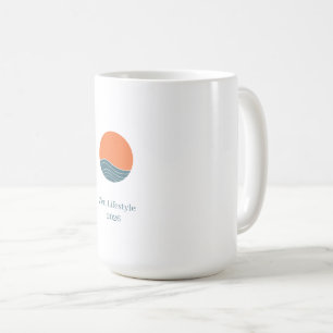 Japanese Aesthetic Sun and Sea Coffee Mug