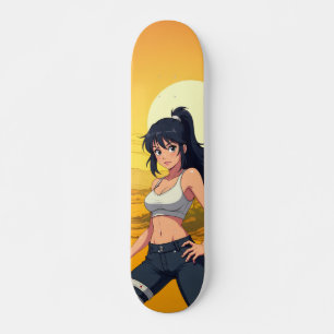 Japanese Animated Desert  Skateboard