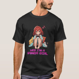 Japanese anime and gaming culture kawaii girl T-Shirt