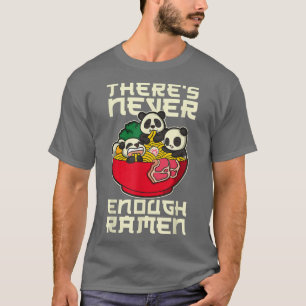 Japanese Anime Kawaii Ramen Noodles Panda T-Shirt