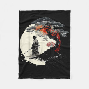 Japanese Art Aikido Tree Of Life Peace Art Of War Fleece Blanket