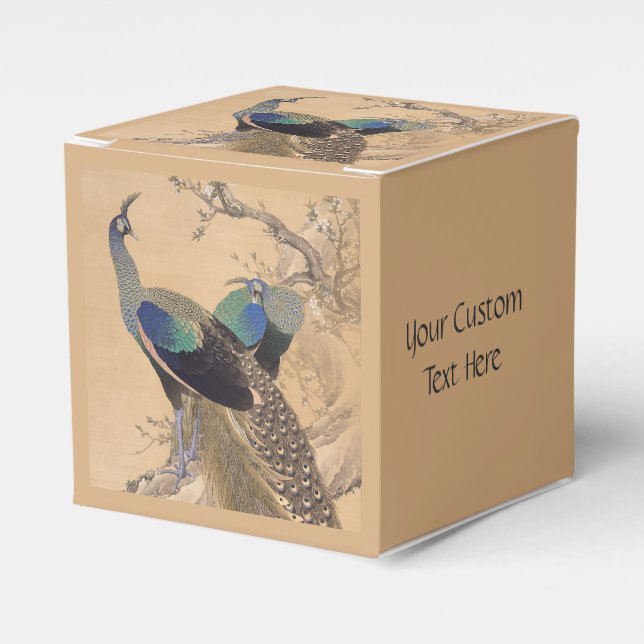 Japanese Art custom favour box (Front Side)