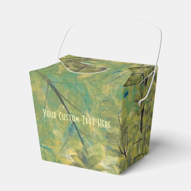 Japanese Art custom favour boxes (Front Side)