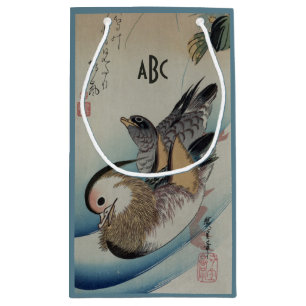 Japanese Art custom monogram gift bag