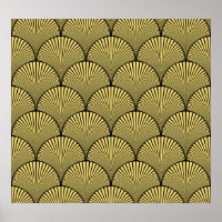 Japanese Art Deco: Black Gold Design