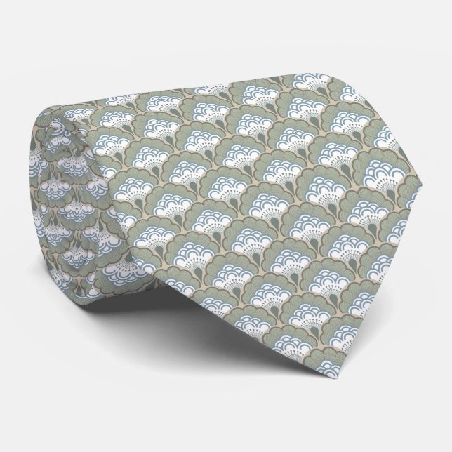 Japanese art deco style_Earth Tie (Rolled)