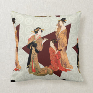 Japanese Art Design Throw Pillows