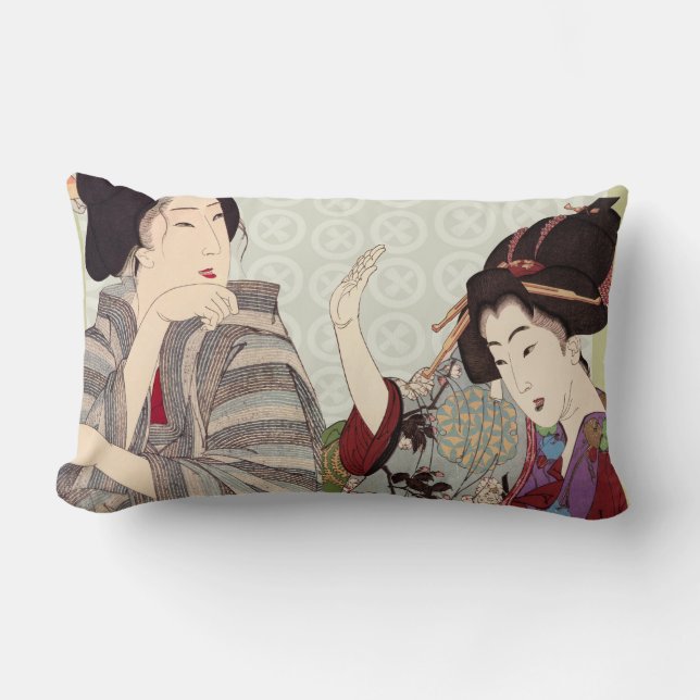 Japanese Art Design Throw Pillows (Front)