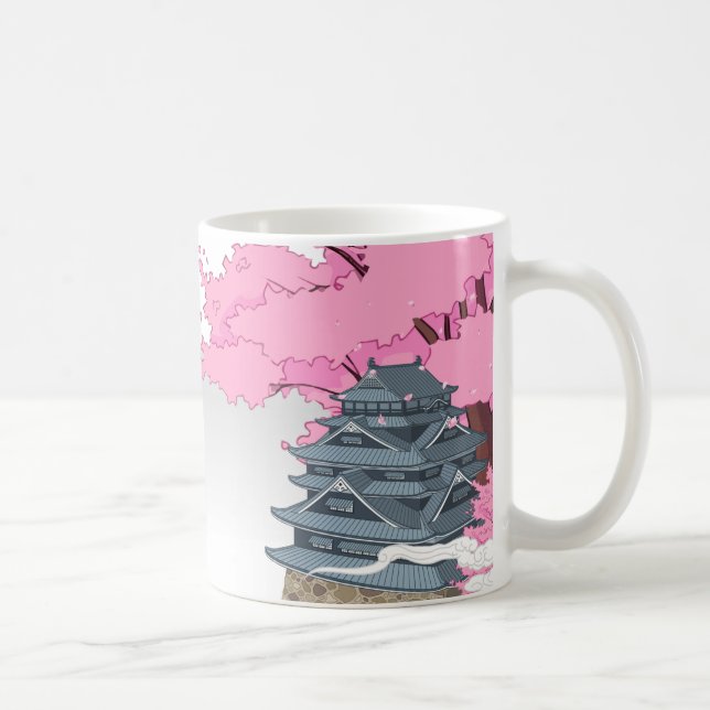 Japanese Art Mug | Traditional & Elegant Oriental  (Right)