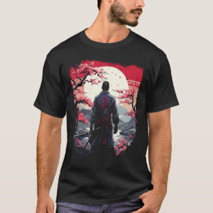 Japanese Art Ninja Ukiyo-e  Samurai Vintage Fighte T-Shirt