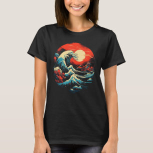 Japanese Art Ocean Wave Tsunami Kanagawa Japan Gif T-Shirt