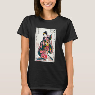 Japanese Art Print Geisha Ukiyo-e Aesthetic T-Shirt