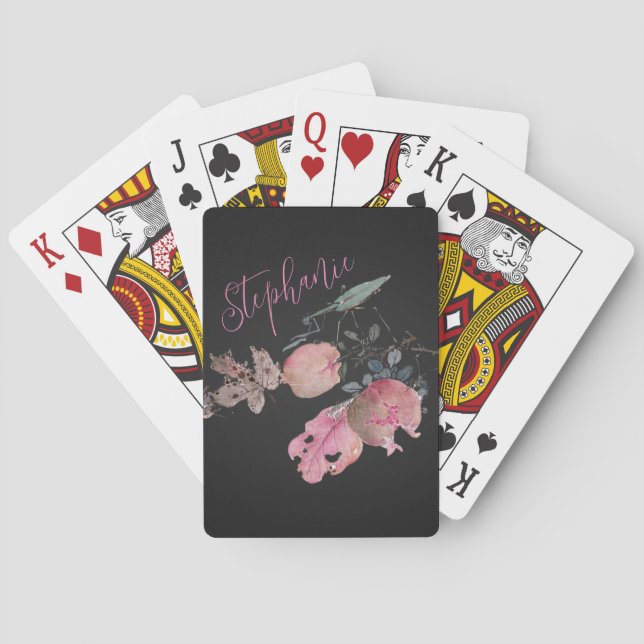 Japanese Art Reimagined: Personalized Watercolor Playing Cards (Back)