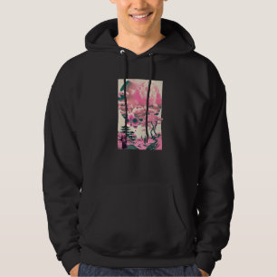 Japanese Art Ukiyo-e Harajuku Style Cherry Blossom Hoodie