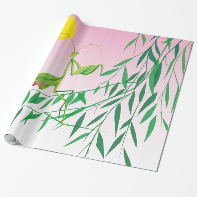 Japanese art wrapping paper (Unrolled)