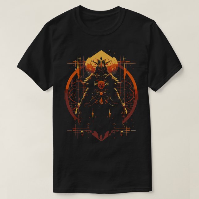 Japanese Artwork in Modern Design Style 3 T-Shirt (Design Front)