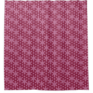 Japanese Asanoha pattern - burgundy