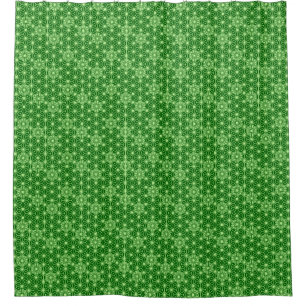 Japanese Asanoha Pattern, Emerald and Lime Green