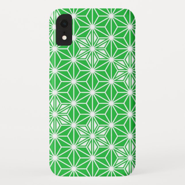 Japanese Asanoha pattern - jade green Case-Mate iPhone Case (Back)