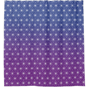 Japanese Asanoha Traditional Print Blue & Purple