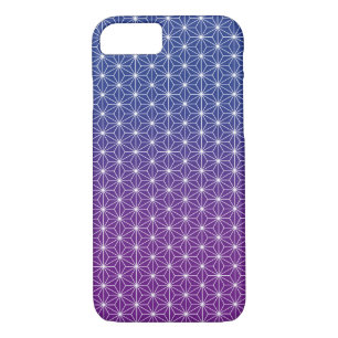 Japanese Asanoha Traditional Print Blue & Purple Case-Mate iPhone Case