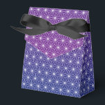 Japanese Asanoha Traditional Print Blue & Purple Favor Box<br><div class="desc">Asanoha is a traditional japanese pattern based on the star shaped leaves of a hardy plant which represents vitality and growth. This pattern has long been popular on kimonos and articles for kids and babies as it is believed to bring growth and vigour.</div>