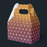 Japanese Asanoha Traditional Print Burgundy & Gold Favor Box<br><div class="desc">Asanoha is a traditional japanese pattern based on the star shaped leaves of a hardy plant which represents vitality and growth. This pattern has long been popular on kimonos and articles for kids and babies as it is believed to bring growth and vigour.</div>
