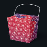 Japanese Asanoha Traditional Print Red & Purple Favor Box<br><div class="desc">Asanoha is a traditional japanese pattern based on the star shaped leaves of a hardy plant which represents vitality and growth. This pattern has long been popular on kimonos and articles for kids and babies as it is believed to bring growth and vigour.</div>