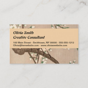 Japanese Asian Bird Chickadee Songbird Business Card