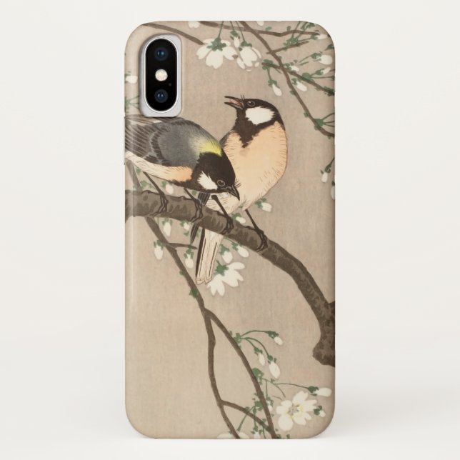 Japanese Asian Koson Bird Chickadee Songbird Case-Mate iPhone Case (Back)