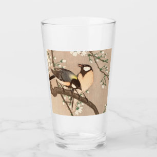 Japanese Asian Koson Bird Chickadee Songbird Glass