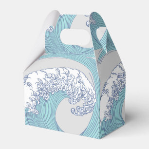 Japanese Asian Surf Wave Art Ocean Art Favor Box