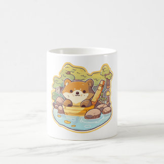 Japanese Bathing Tanuki Coffee Mug