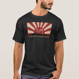 Japanese Battleship Nagato Rising Sun Flag T-Shirt