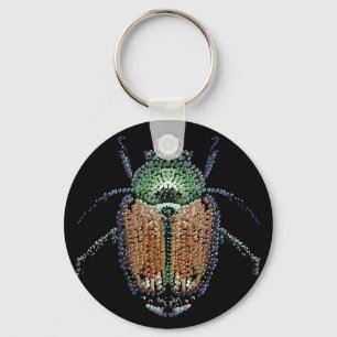 Japanese Beetle Keychain