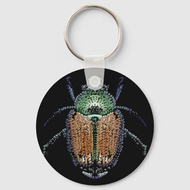 Japanese Beetle Keychain (Front)