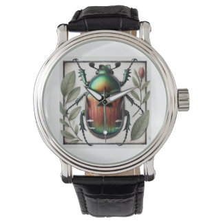 Japanese beetle painting 110924IREF232 - Watercolo Watch